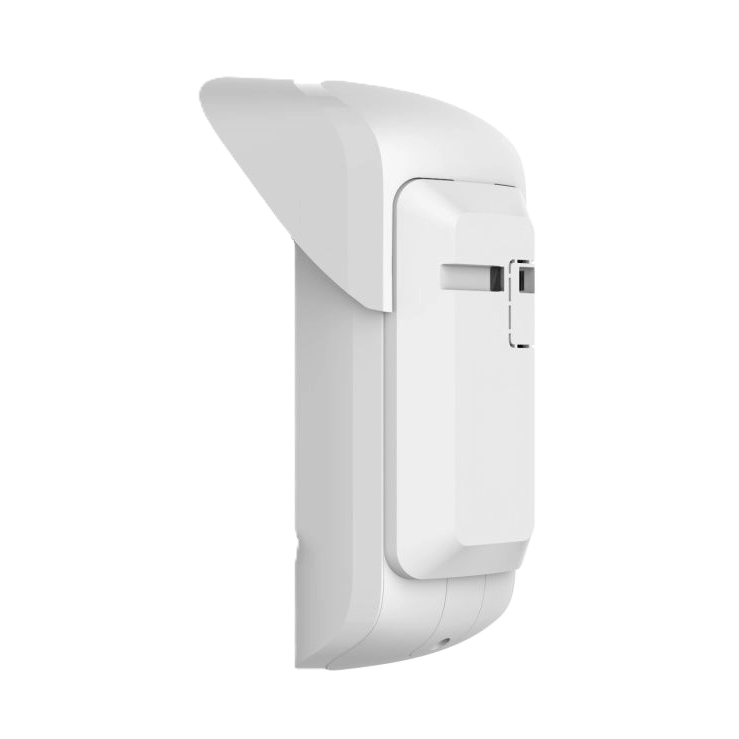 Ajax MotionCam Outdoor White — вигляд збоку