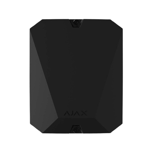 Ajax MultiTransmitter Black — модуль підключення дротових датчиків до Ajax, чорний