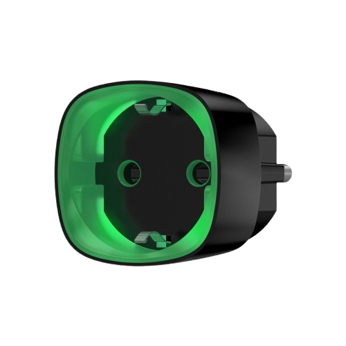 Ajax Socket Black — розумна розетка з лічильником енергоспоживання до 2,5 кВт, чорний